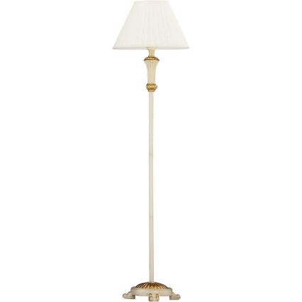 Ideal Lux - Stojací lampa FIRENZE 1xE14/40W/230V bílá/zlatá