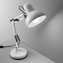 Ideal Lux - Stolní lampa 1xE27/40W/230V bílá