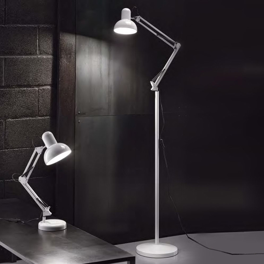 Stolní lampa 1xE27/40W/230V bílá