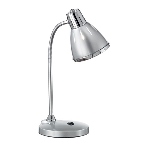Ideal Lux - Stolní lampa 1xE27/60W/230V stříbrná
