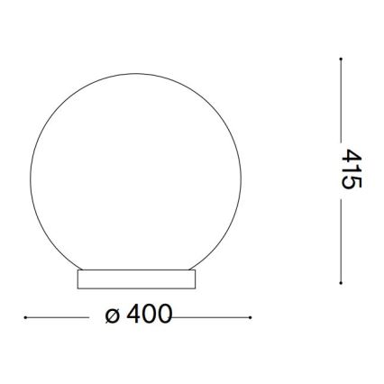 Ideal Lux - Stolní lampa CARTA 1xE27/25W/230V pr. 40 cm bílá