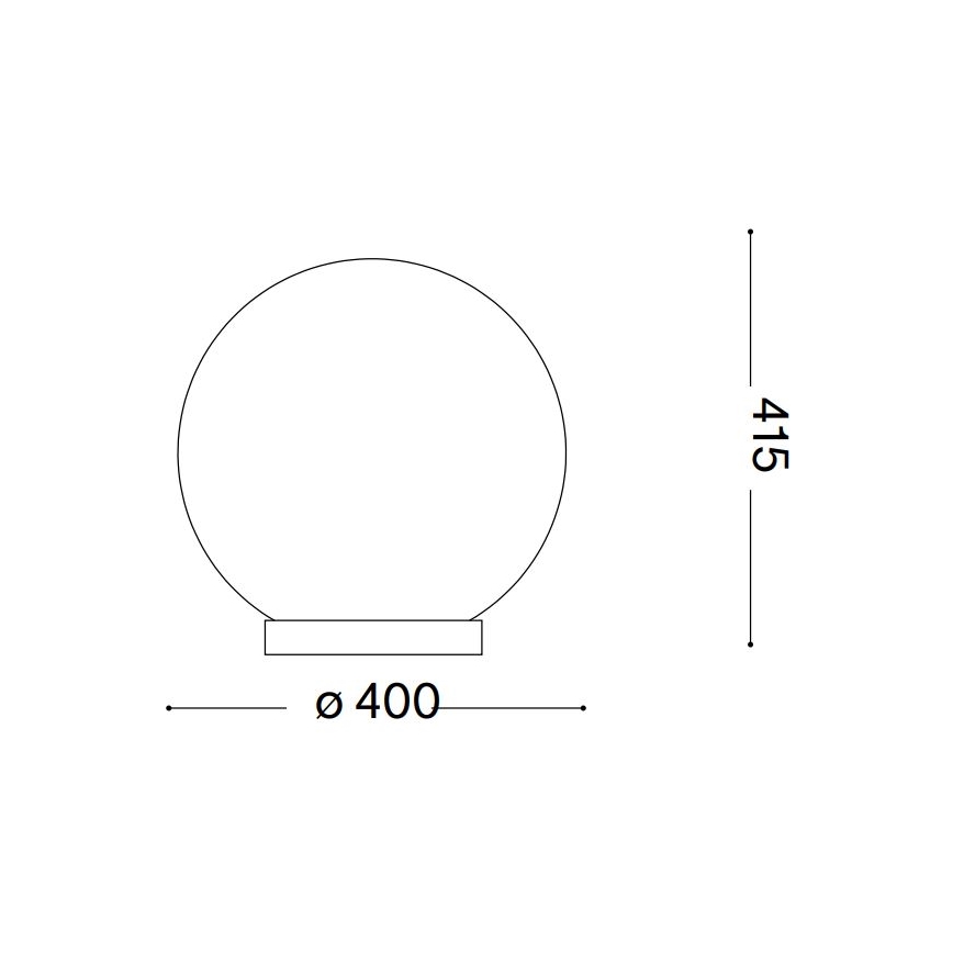 Ideal Lux - Stolní lampa CARTA 1xE27/25W/230V pr. 40 cm bílá