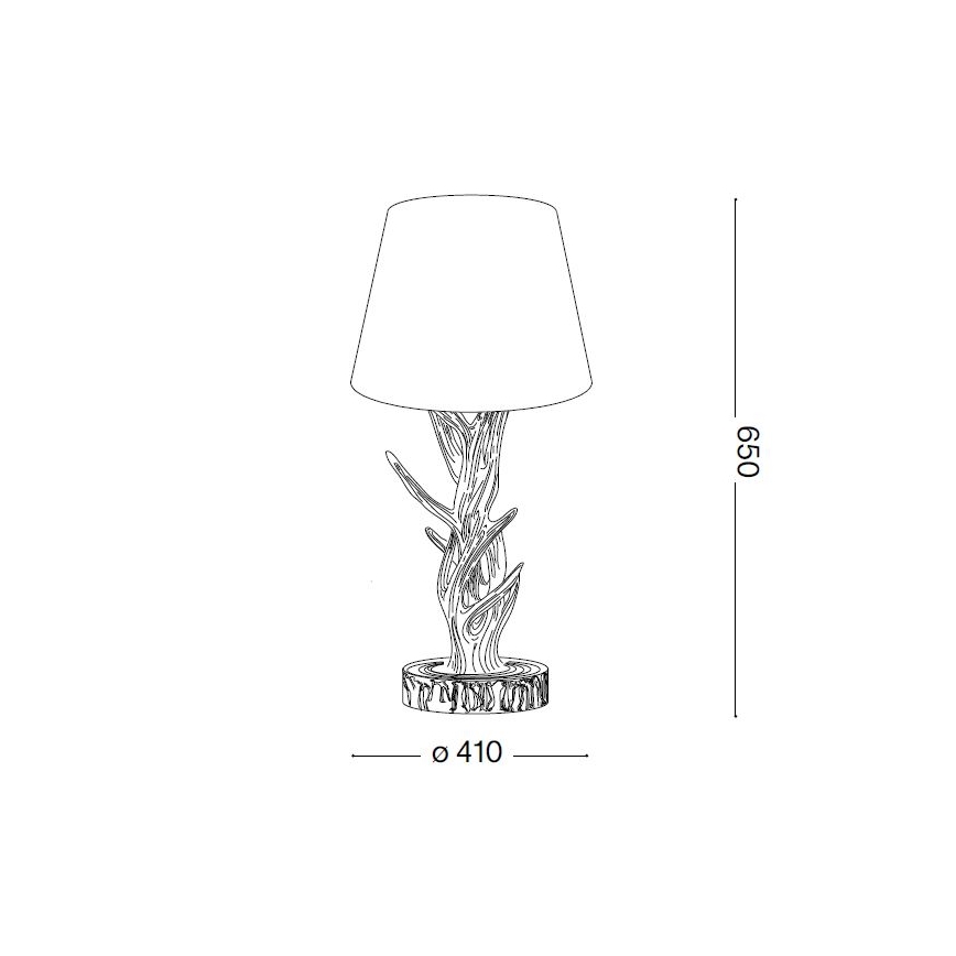 Ideal Lux - Stolní lampa CHALET 1xE27/60W/230V paroží