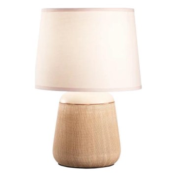 Ideal Lux - Stolní lampa KALI 1xE14/40W/230V keramika/krémová/béžová