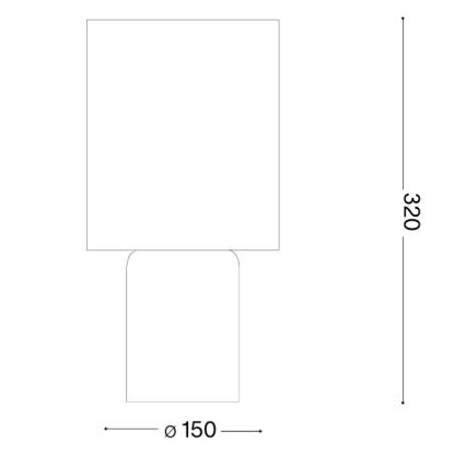 Ideal Lux - Stolní lampa KALI 1xE14/40W/230V krémová