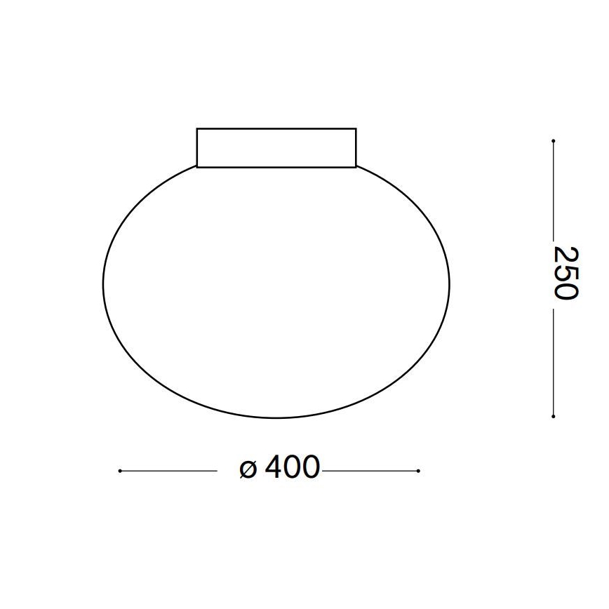 Ideal Lux - Stropní svítidlo CANDY 1xE27/42W/230V pr. 40 cm bílá