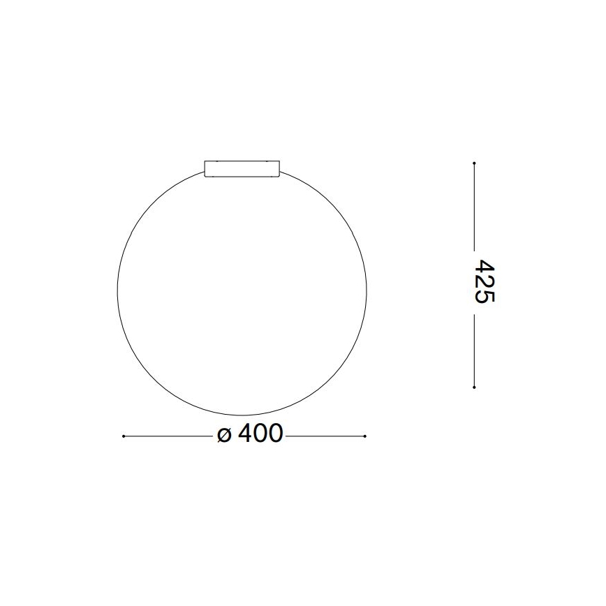 Ideal Lux - Stropní svítidlo CARTA 1xE27/25W/230V pr. 40 cm bílá