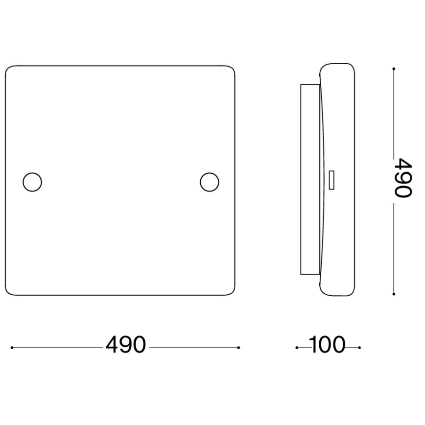 Ideal Lux - Stropní svítidlo CELINE 4xE27/60W/230V 49x49 bílá