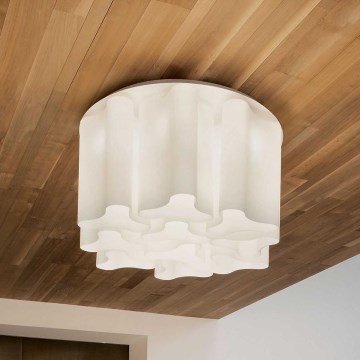 Ideal Lux - Stropní svítidlo COMPO 6xE27/52W/230V pr. 56 cm bílá