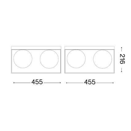 Ideal Lux - Stropní svítidlo LINGOTTO 4xE14/40W/230V