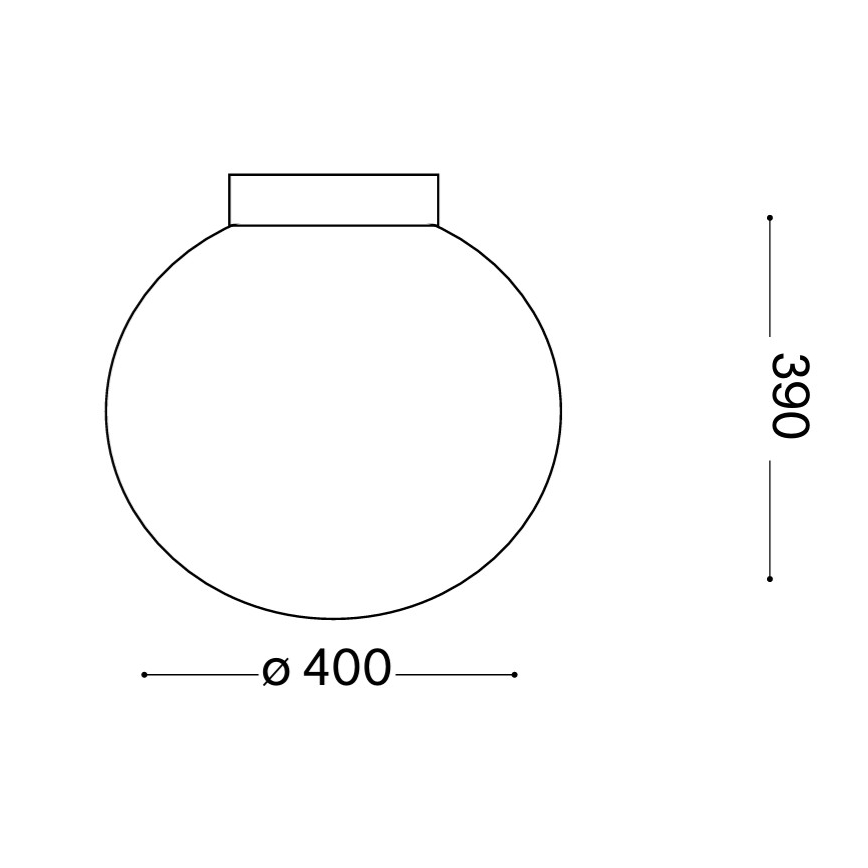 Ideal Lux - Stropní svítidlo MAPA 1xE27/60W/230V 400 mm