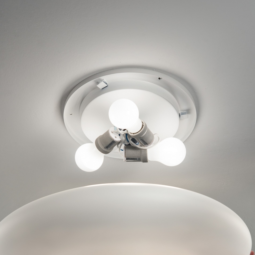 Ideal Lux - Stropní svítidlo SMARTIES 2xE27/42W/230V pr. 42,5 cm bílá