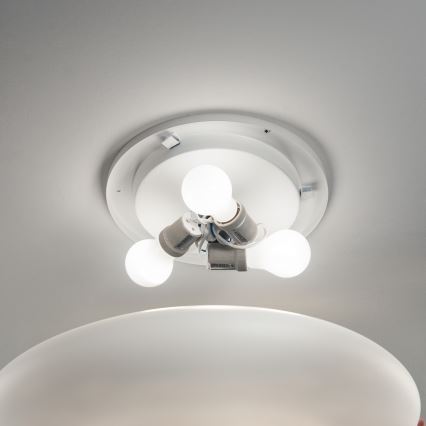 Ideal Lux - Stropní svítidlo SMARTIES 3xE27/42W/230V pr. 50 cm bílá