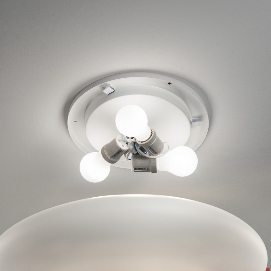 Ideal Lux - Stropní svítidlo SMARTIES 3xE27/42W/230V pr. 50 cm bílá
