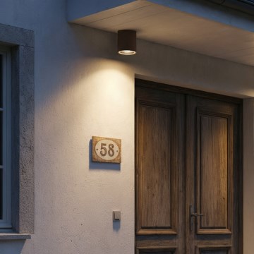 Ideal Lux - Venkovní bodové svítidlo GUN 1xGU10/28W/230V IP55 hnědá