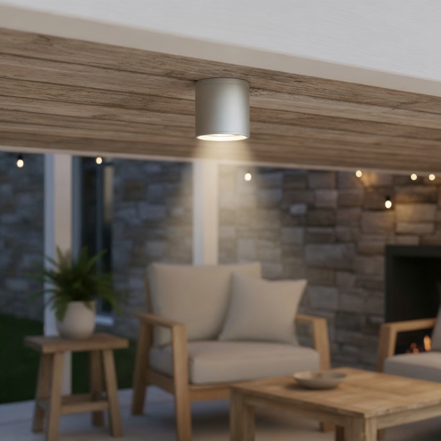 Ideal Lux - Venkovní bodové svítidlo GUN 1xGU10/28W/230V IP55 šedá