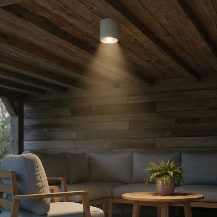 Ideal Lux - Venkovní bodové svítidlo GUN 1xGU10/28W/230V IP55 šedá