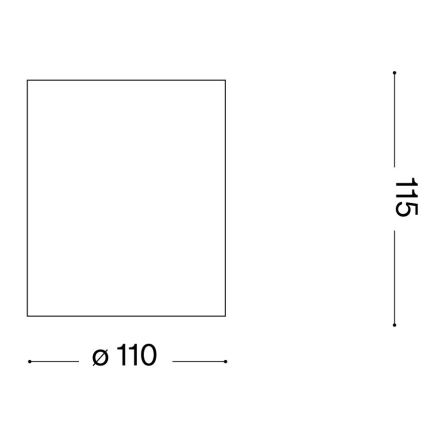 Ideal Lux - Venkovní bodové svítidlo GUN 1xGU10/28W/230V pr. 11 cm IP55 černá