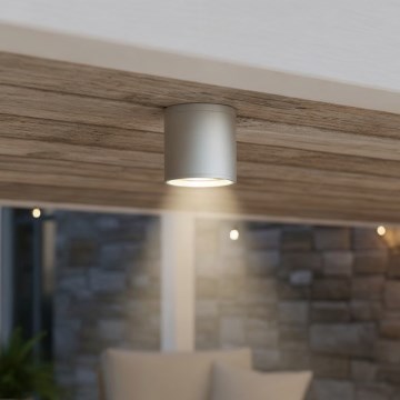 Ideal Lux - Venkovní bodové svítidlo GUN 1xGU10/28W/230V pr. 11 cm IP55 šedá