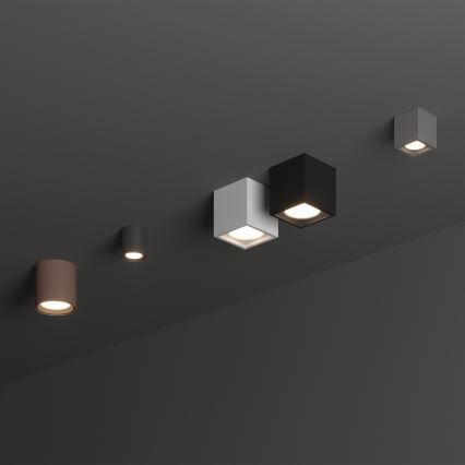 Ideal Lux - Venkovní bodové svítidlo TECHO 1xGU10/20W/230V 15x15 cm IP54 antracit