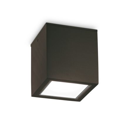 Ideal Lux - Venkovní bodové svítidlo TECHO 1xGU10/20W/230V 9x9 cm IP54 černá