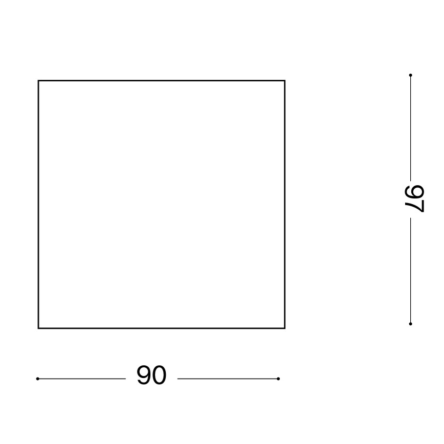 Ideal Lux - Venkovní bodové svítidlo TECHO 1xGU10/20W/230V 9x9 cm IP54 hnědá