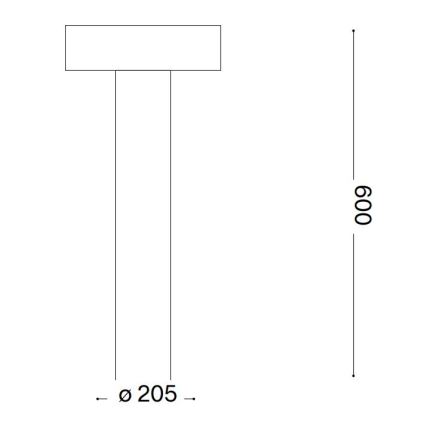 Ideal Lux - Venkovní lampa 4xG9/15W/230V 60 cm IP44 antracit