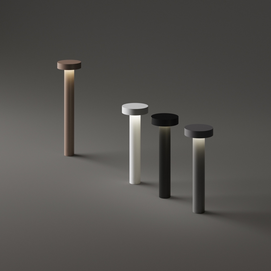 Ideal Lux - Venkovní lampa 4xG9/15W/230V 60 cm IP44 hnědá