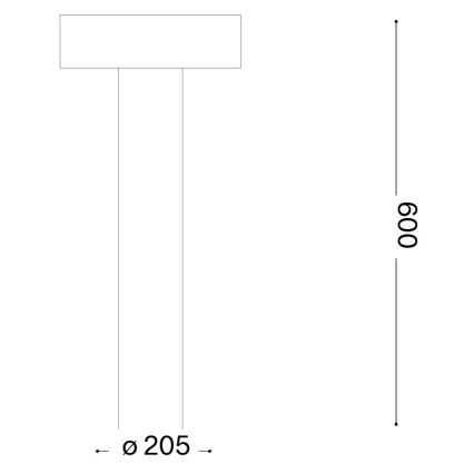 Ideal Lux - Venkovní lampa 4xG9/15W/230V 60 cm IP44 hnědá