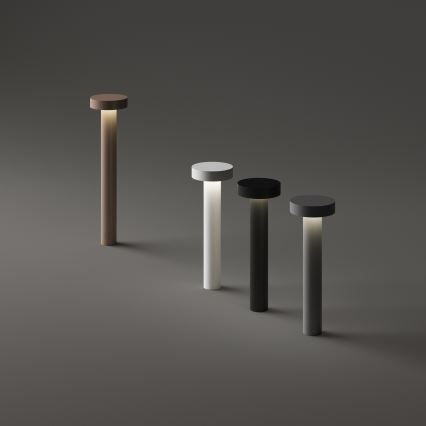 Ideal Lux - Venkovní lampa 4xG9/15W/230V 80 cm IP44 hnědá