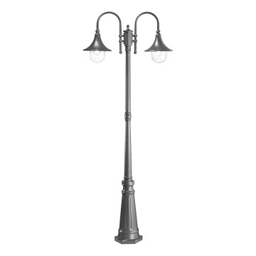 Ideal Lux - Venkovní lampa CIMA 2xE27/52W/230V 216 cm IP43 antracit