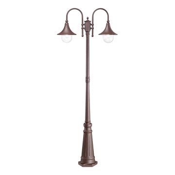 Ideal Lux - Venkovní lampa CIMA 2xE27/52W/230V 216 cm IP43 hnědá