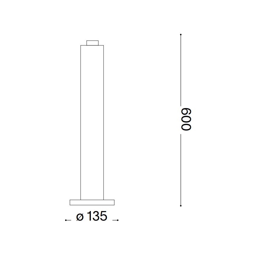Ideal Lux - Venkovní lampa CLIO 1xE27/42W/230V 60 cm IP44 černá
