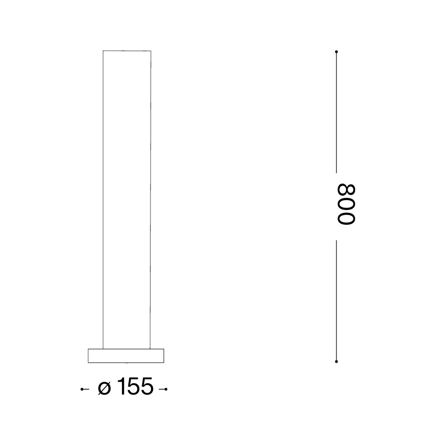 Ideal Lux - Venkovní lampa EDO OUTDOOR 1xGX53/15W/230V 80 cm IP65 hnědá