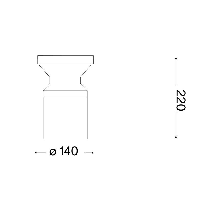 Ideal Lux - Venkovní lampa TORRE 1xE27/15W/230V 22 cm IP65 černá
