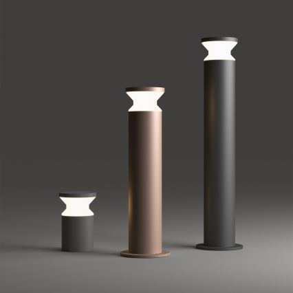 Ideal Lux - Venkovní lampa TORRE 1xE27/15W/230V 60 cm IP65 antracit