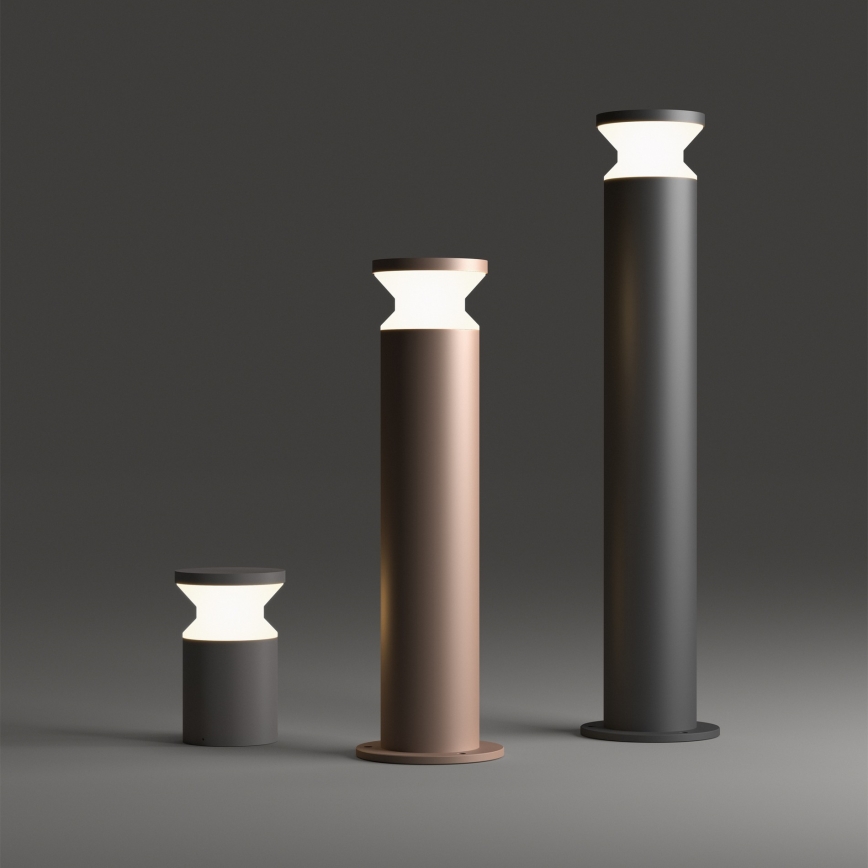 Ideal Lux - Venkovní lampa TORRE 1xE27/15W/230V 60 cm IP65 černá