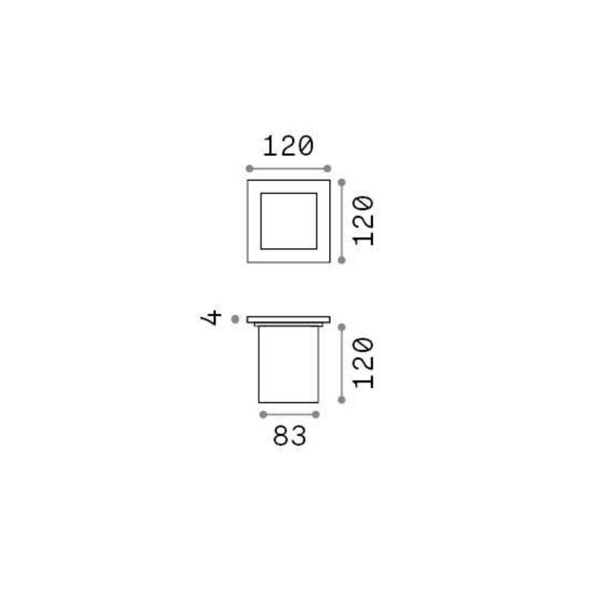 Ideal Lux - Venkovní nájezdové svítidlo 1xG9/15W/230V IP54