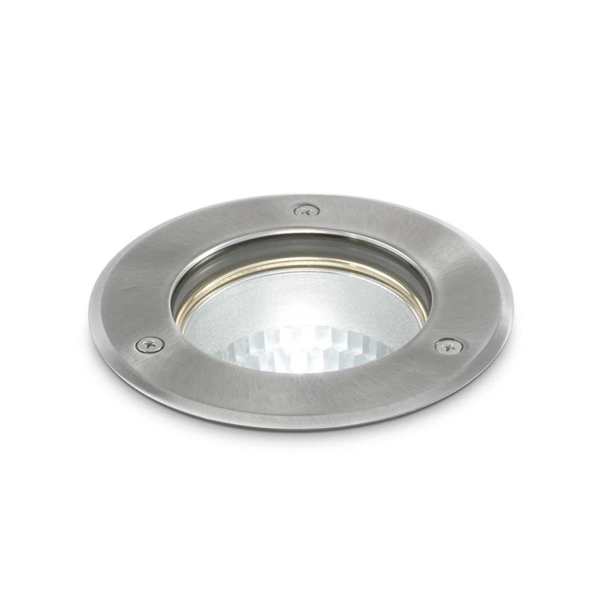 Ideal Lux - Venkovní nájezdové svítidlo PARK 1xGU10/20W/230V IP65 matný chrom