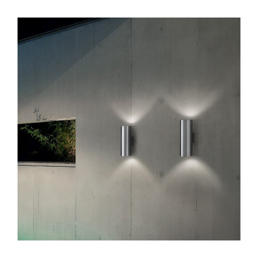 Ideal Lux 33013 - Venkovní nástěnné svítidlo GUN 2xGU10/28W/230V