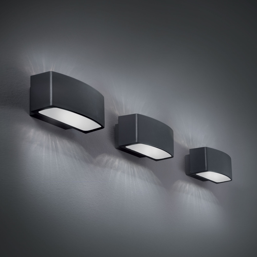 Ideal Lux - Venkovní nástěnné svítidlo ANDROMEDA 1xE27/60W/230V IP55 antracit