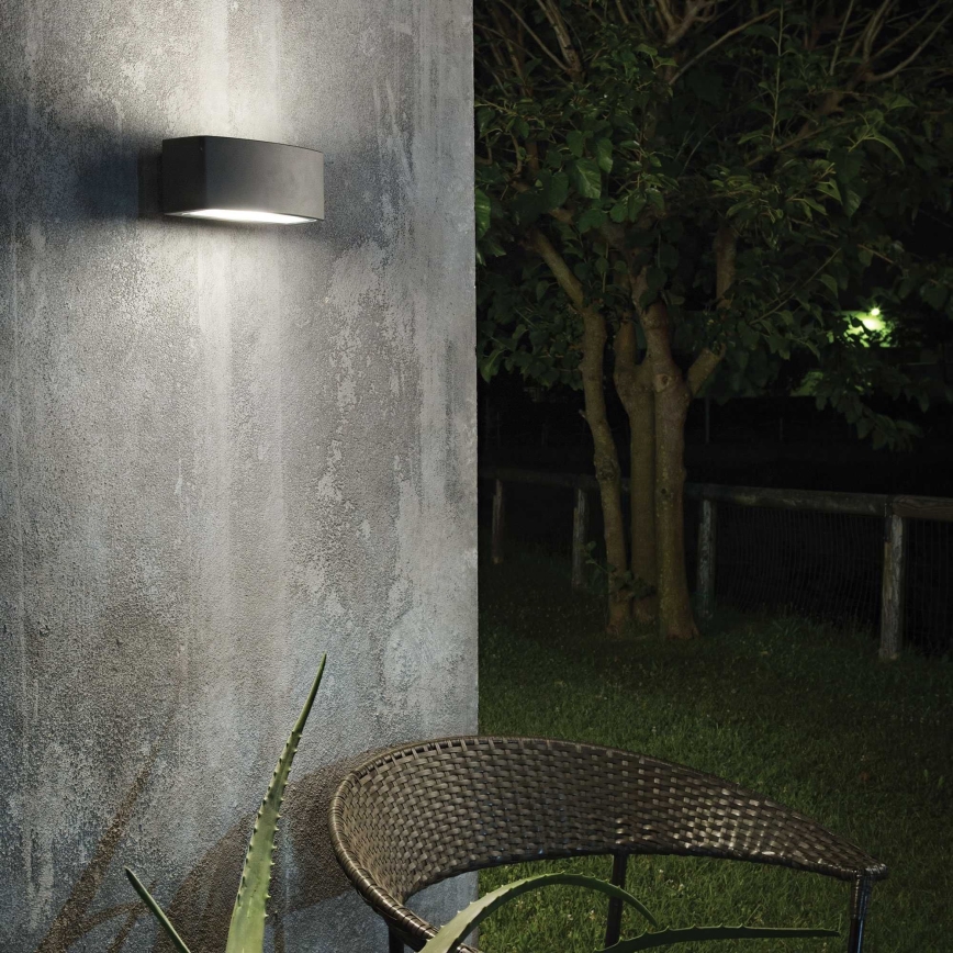 Ideal Lux - Venkovní nástěnné svítidlo ANDROMEDA 1xE27/60W/230V IP55 černá