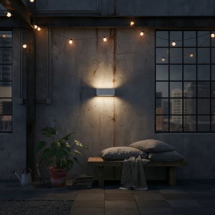 Ideal Lux - Venkovní nástěnné svítidlo ANDROMEDA 1xE27/60W/230V IP55 šedá