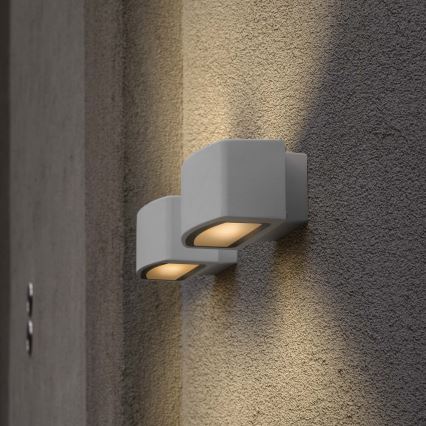 Ideal Lux - Venkovní nástěnné svítidlo ANDROMEDA 1xE27/60W/230V IP55 šedá