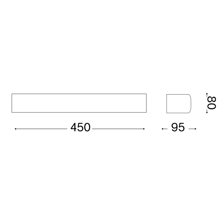 Ideal Lux - Venkovní nástěnné svítidlo ANDROMEDA 2xE27/60W/230V IP55 černá