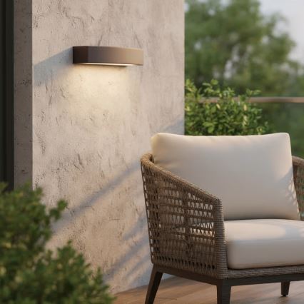 Ideal Lux - Venkovní nástěnné svítidlo ANDROMEDA 2xE27/60W/230V IP55 hnědá