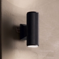 Ideal Lux - Venkovní nástěnné svítidlo BASE 2xGU10/28W/230V IP44 černá