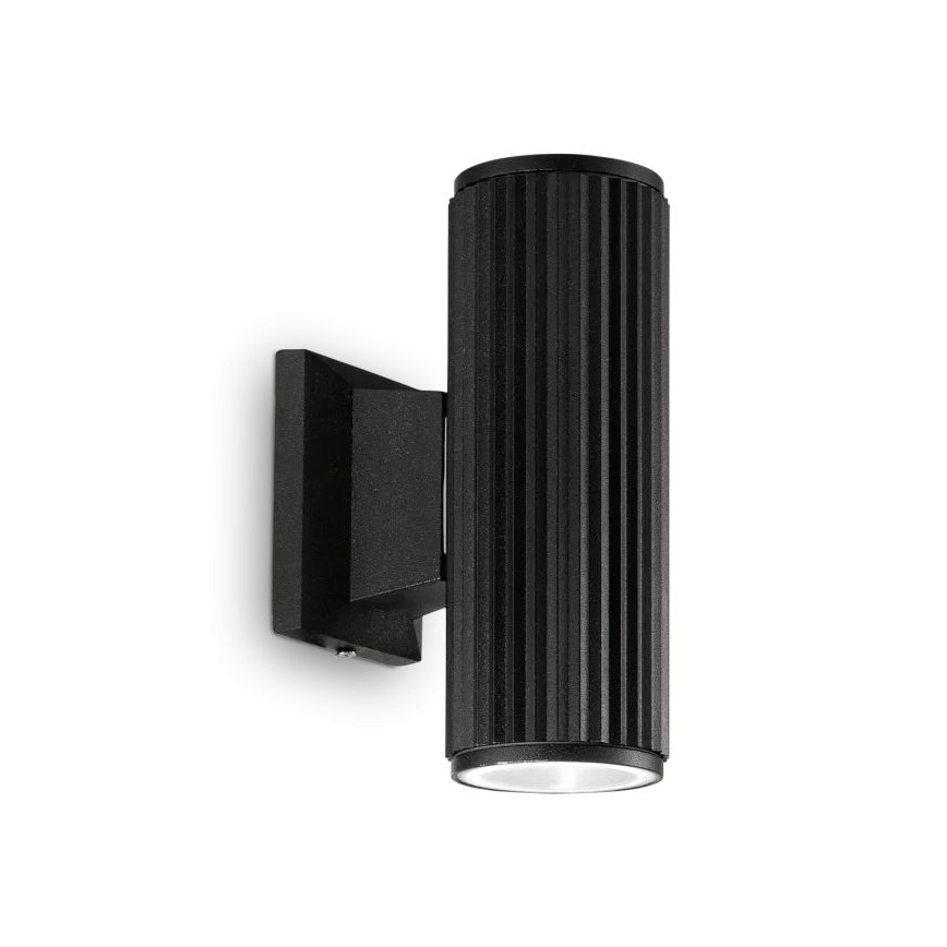 Ideal Lux - Venkovní nástěnné svítidlo BASE 2xGU10/28W/230V IP44 černá