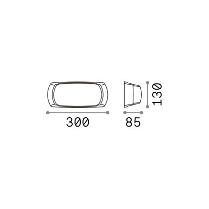 Ideal Lux - Venkovní nástěnné svítidlo FELIX 1xE27/23W/230V IP66 bílá