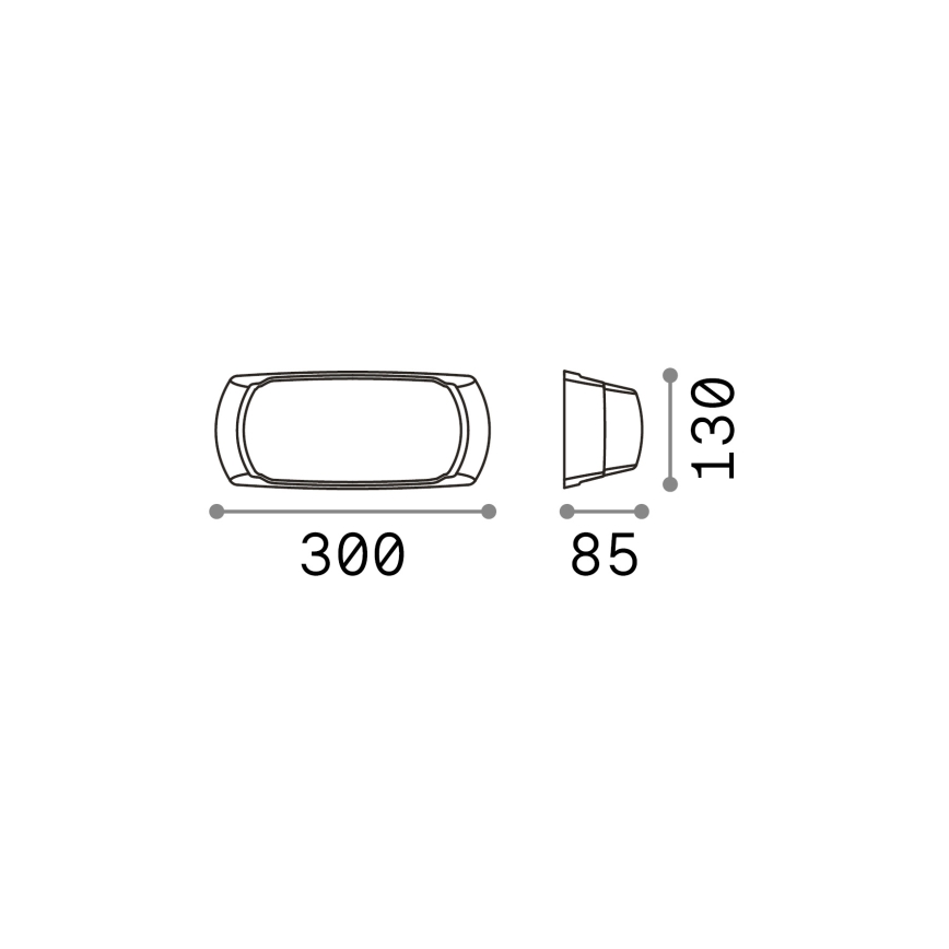Ideal Lux - Venkovní nástěnné svítidlo FELIX 1xE27/23W/230V IP66 bílá